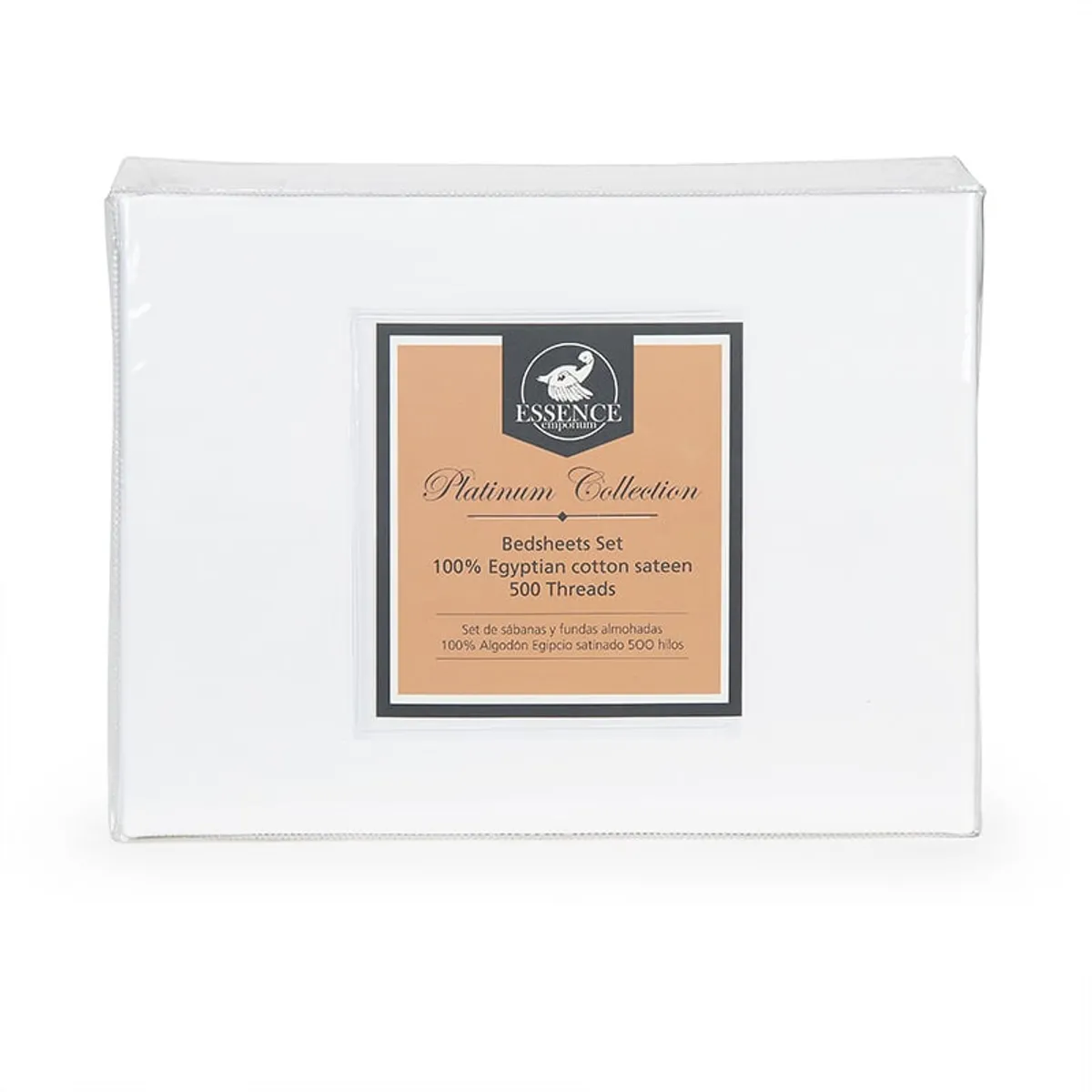 ESSENCE EMPORIUM - Juego de Sábanas King 100% Algodón Egipcio 500 Hilos.