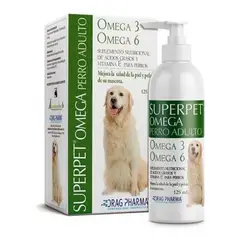DRAG PHARMA - Superpet Perro Adulto Omega 3 Y 6 - Suplemento 125ml
