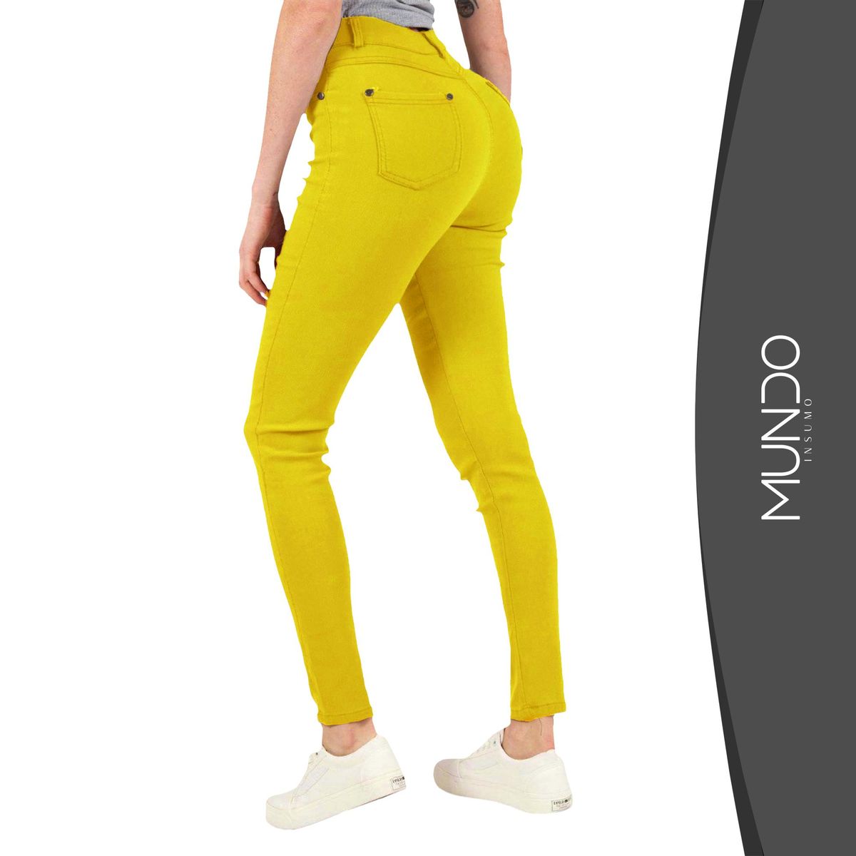 MUNDO INSUMO - Pantalón Leggins Tipo Jeans Elástico De Mujer colores
