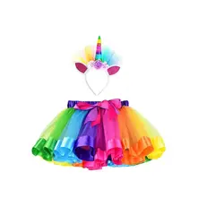 GENERICO - Conjunto De Tutú Para Niñas Unicornio Esponjoso L
