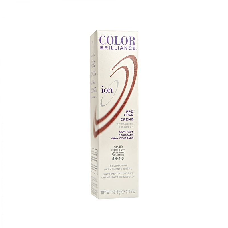 ION - Tinte Permanente En Crema Ion Castaño medio 4N