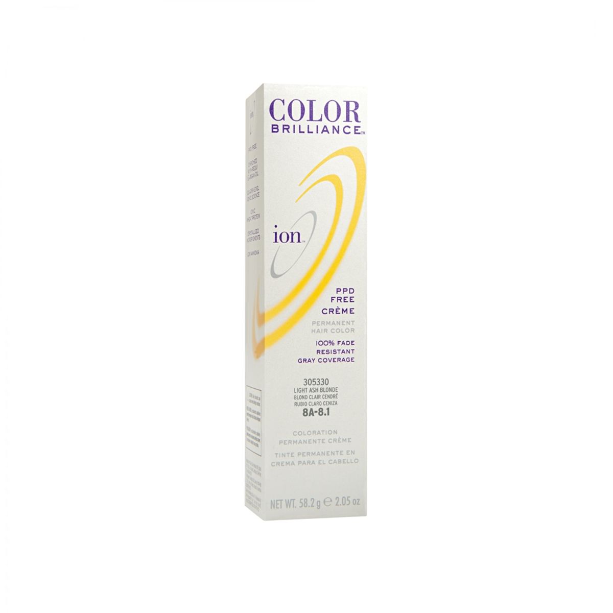 ION - Tinte Permanente En Crema Ion Rubio claro cenizo 8A