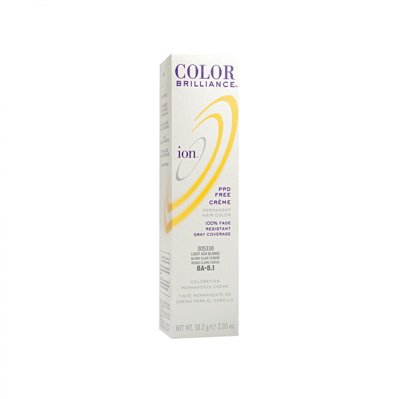 ION - Tinte Permanente En Crema Ion Rubio claro cenizo 8A