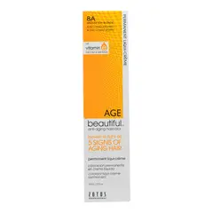 AGE BEAUTIFUL - Tinte Permanente Anti-Edad En Crema Liquida De 60 ml Rubio Ceniza Medio 8A Age