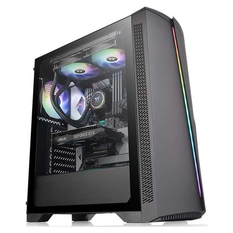 THERMALTAKE - Gabinete Gamer Thermaltake H350 TG RGB Vidrio TempladoMid-Tower ATX