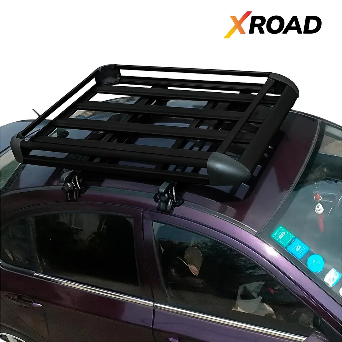 XROAD - Parrilla Para Auto Aluminio portaequipaje Universal XROAD