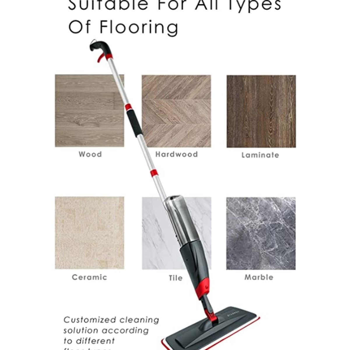 GENERICO - Trapeador De Pisos Con Almohadilla Y Rociador