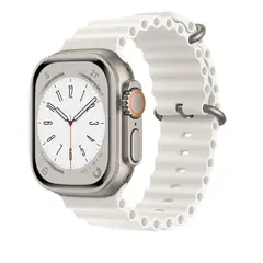 FOXYSMART - Correa Ocean para Apple Watch 42 a 49mm Watch Ultra BLANCA