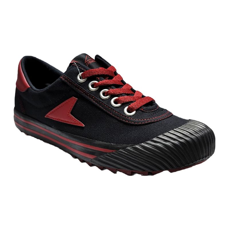 POWER - Zapatilla Power Retro Unisex Negro  Rojo