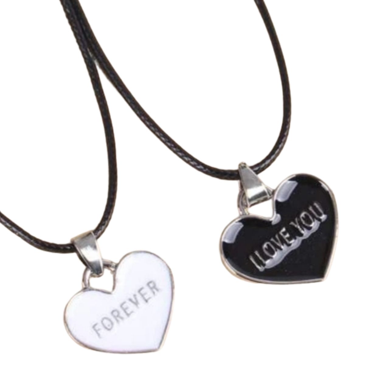 GENERICO - Collares Corazones Forever Love You Nisi Accesorios