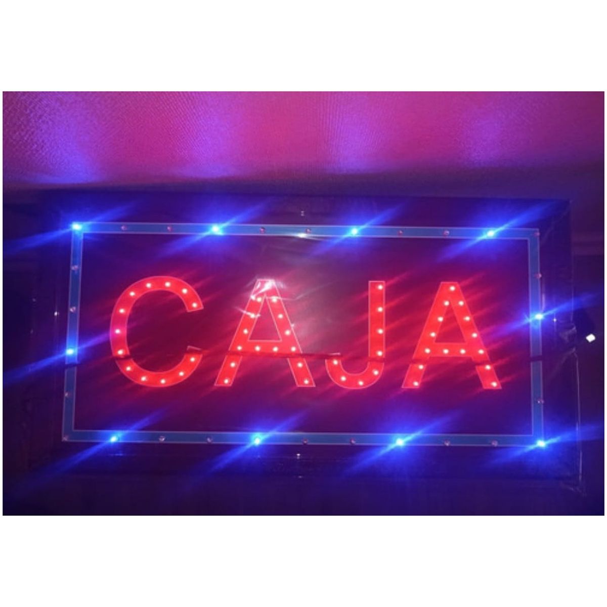 GENERICO - Letreros LED luminosos para negocios Caja