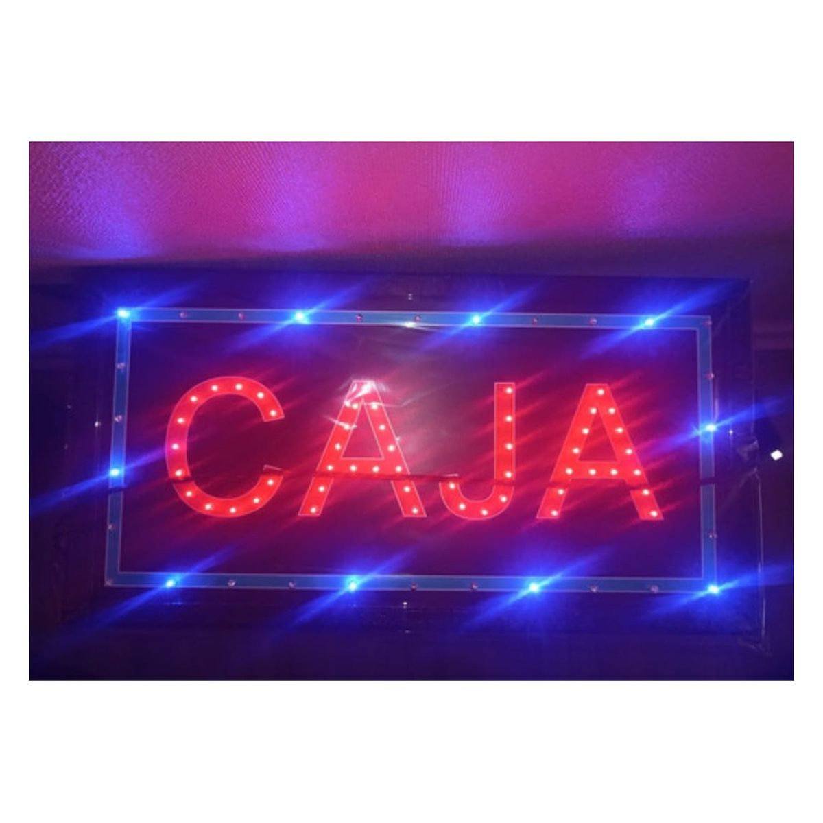 GENERICO - Letreros LED luminosos para negocios Caja