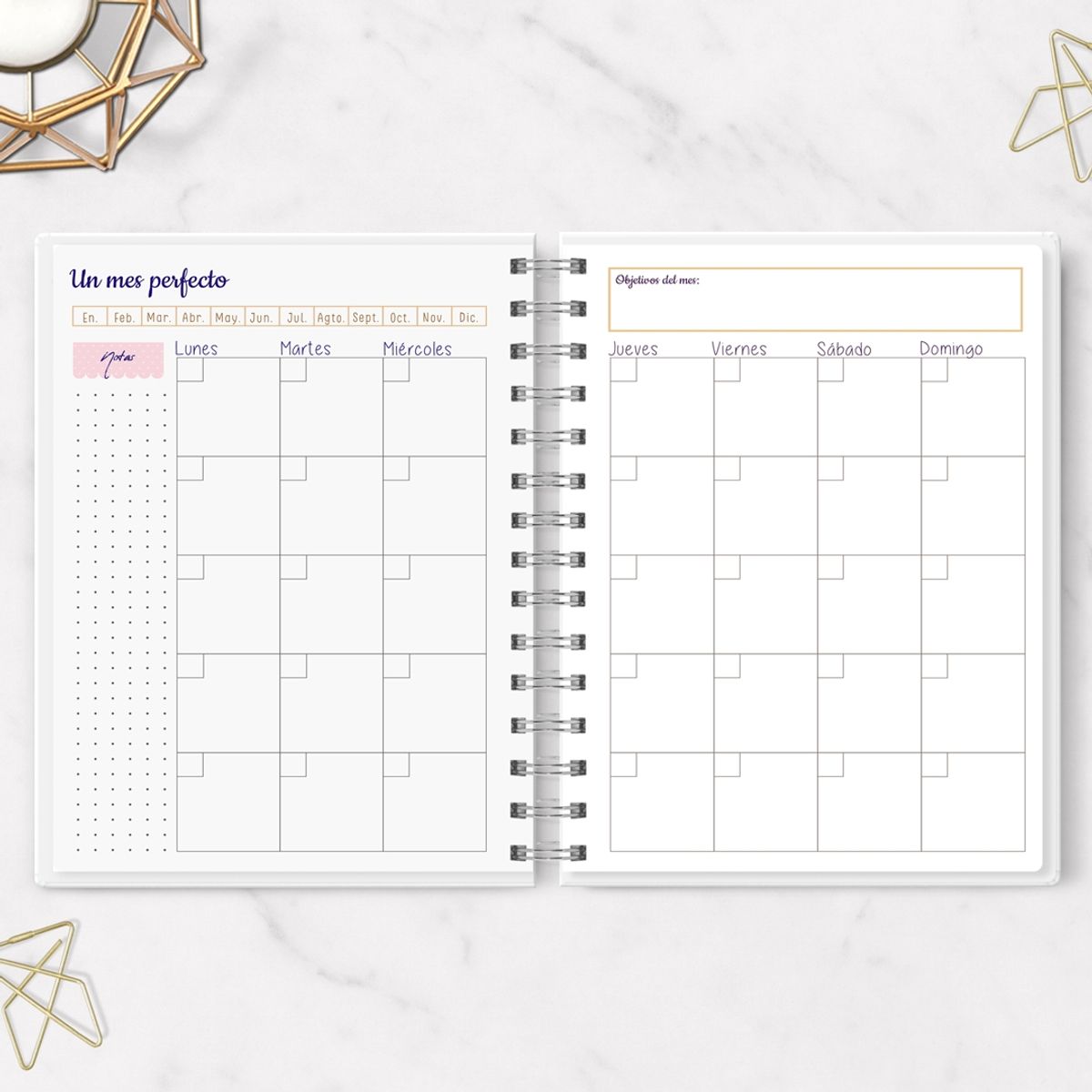 FATI - Planner Anual Floral No fechado