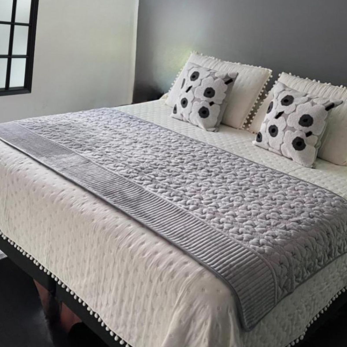 DEKOHOME - Piecera cama Plush Gris