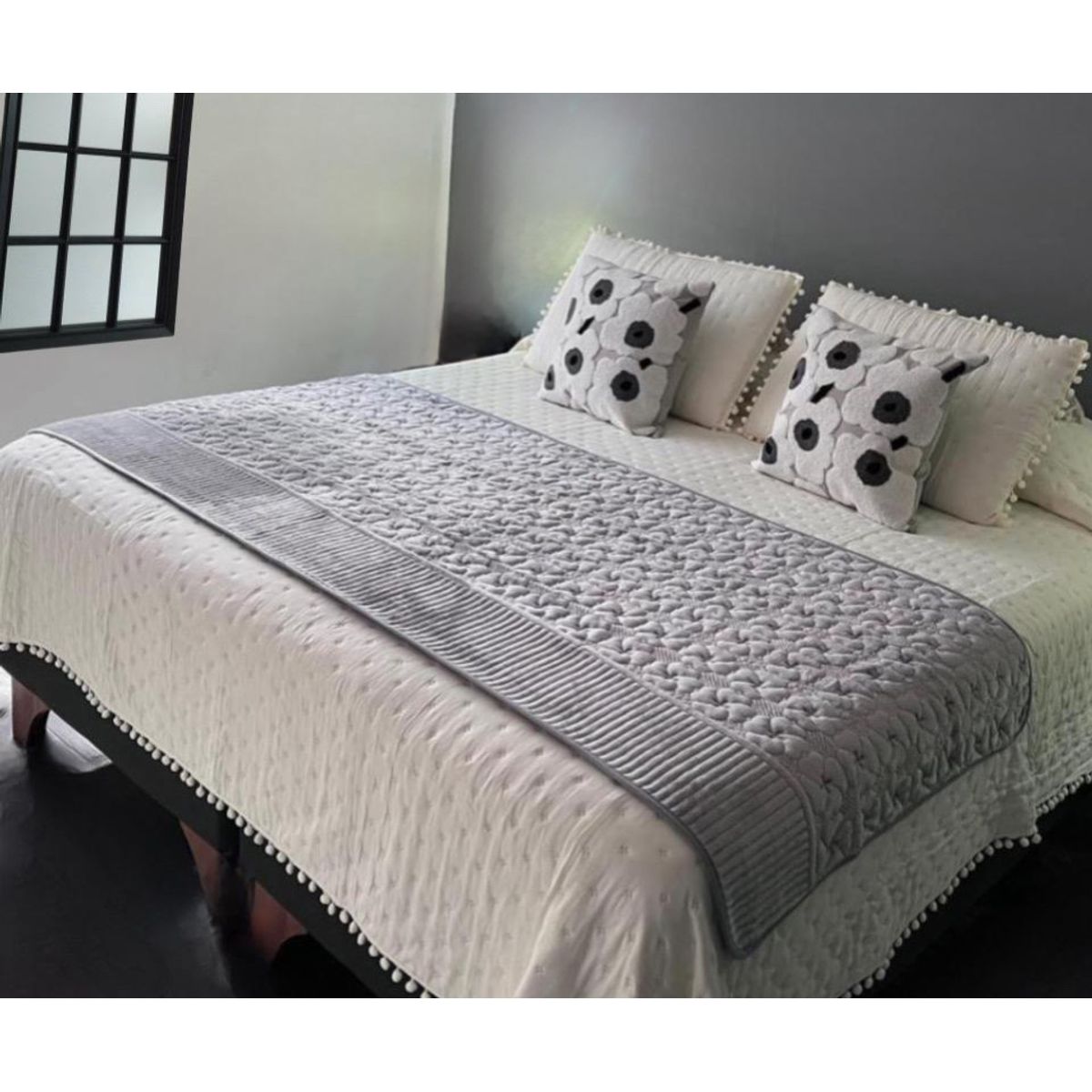 DEKOHOME - Piecera cama Plush Gris