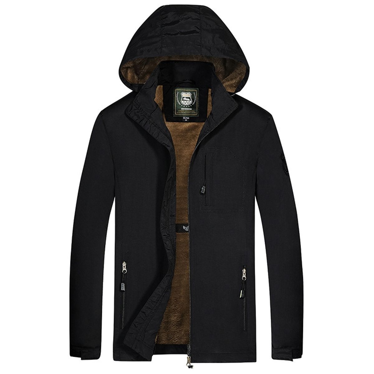 GENERICO - Chaqueta acolchada cortavientos talla grande