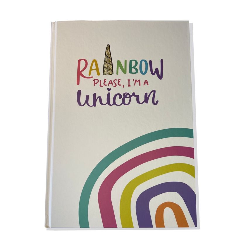 GENERICO - Croquera Scrapbook Unicornio - Tapa dura - 80 hojas blancas