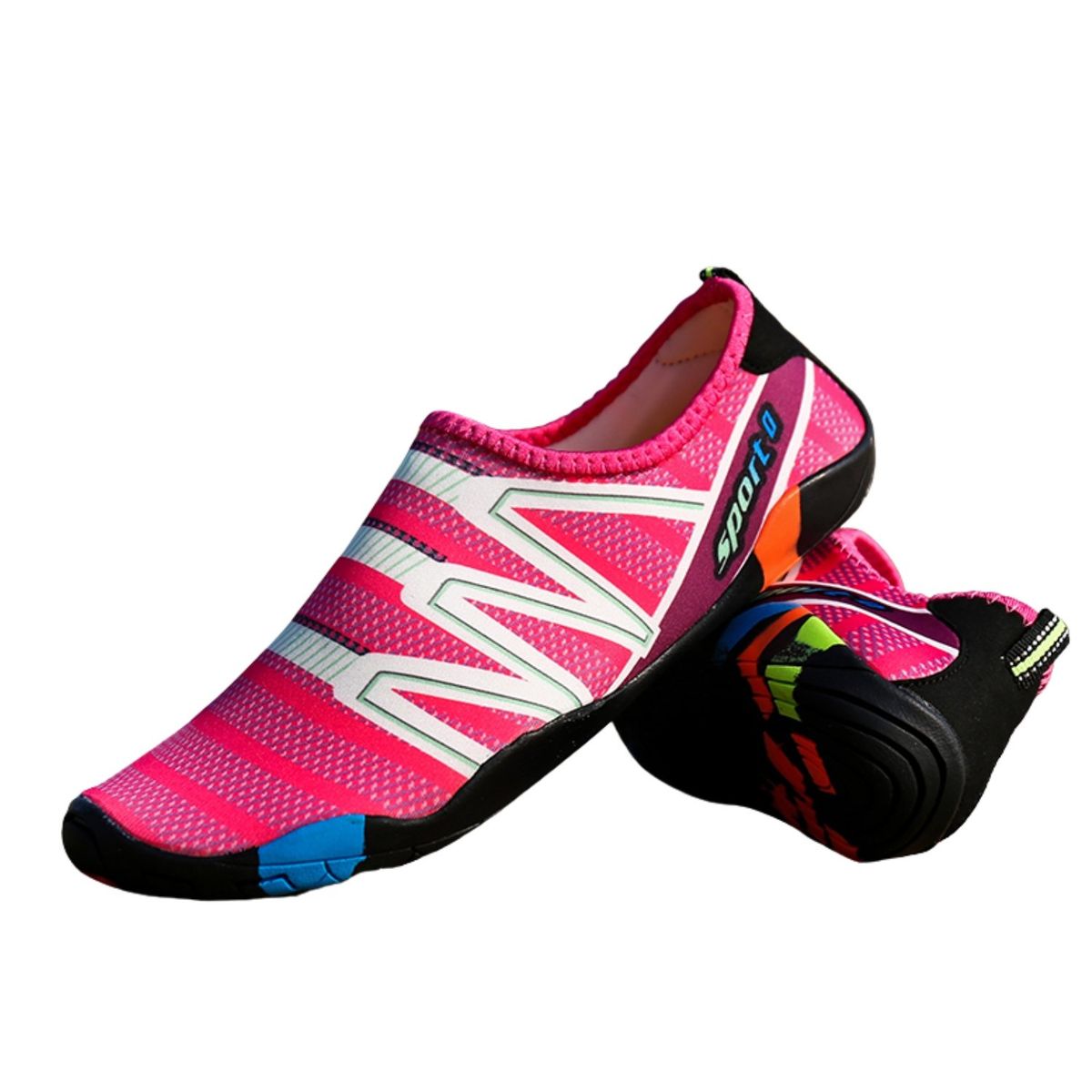 CRUSEC - Zapatillas De Playa Zapatos De Natación Antideslizante Unisex - Rosa