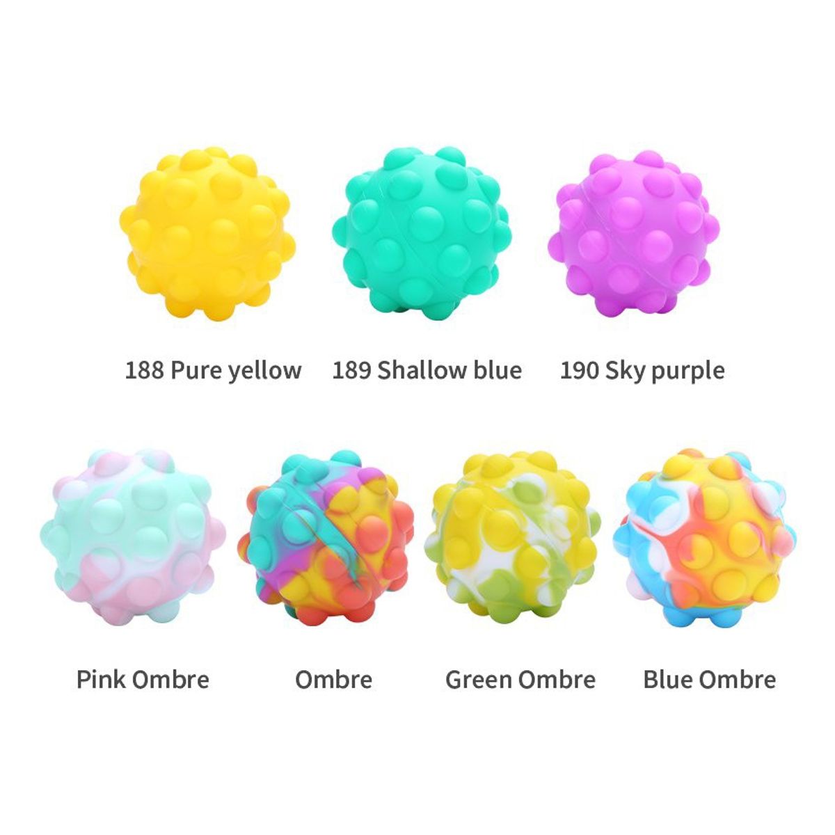 VATYERTY - Juguetes 3d antiestrés para niños juego 7 estilos exclusivo.