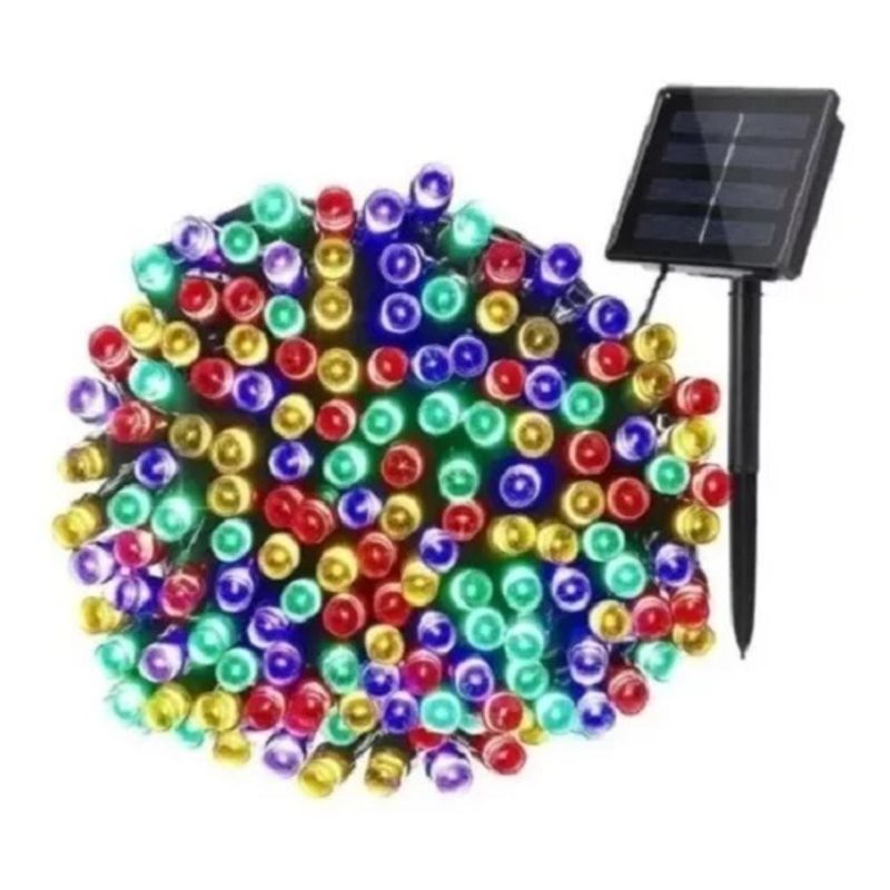 GENERICO - Lámpara Solar Luces Tira Led Al Aire 10 Mts 100 Led Navidad 263023