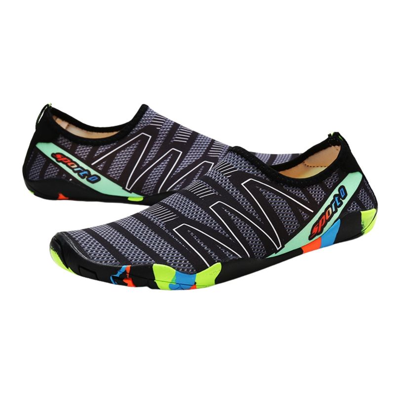 CRUSEC - Zapatillas De Playa Zapatos De Natación Antideslizante Unisex - Negro