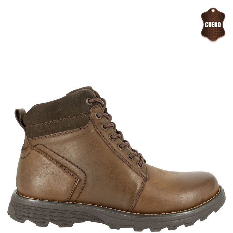 Botin de Cuero Hombre Café Fornjot