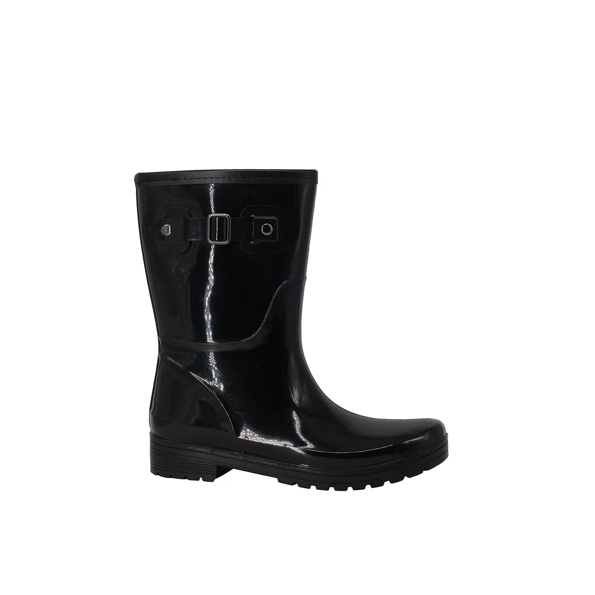 ALQUIMIA - Bota de Agua con Polar Mujer Negro Cressida Alquimia