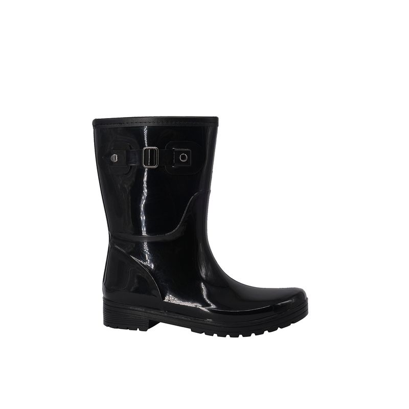 ALQUIMIA - Bota de Agua con Polar Mujer Negro Cressida Alquimia