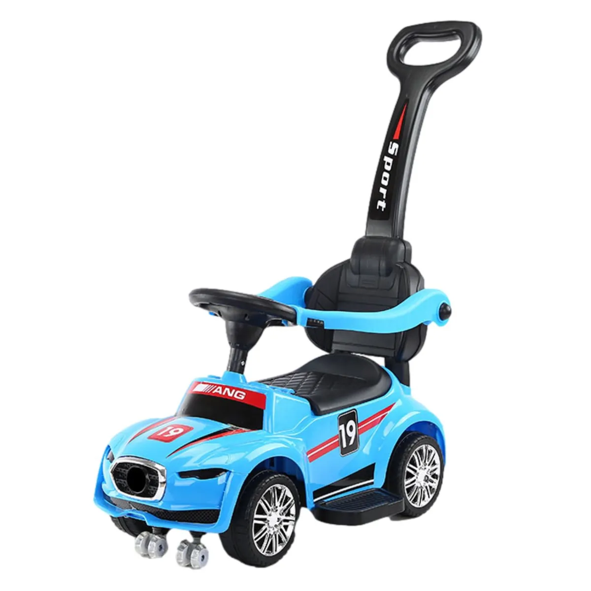 MON PETIT - Auto Correpasillos Andador 2 en 1 con Mango