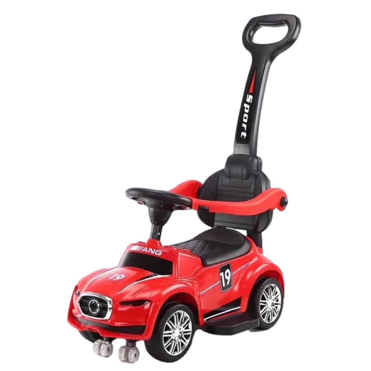 MON PETIT - Auto Correpasillos Andador 2 en 1 con Mango