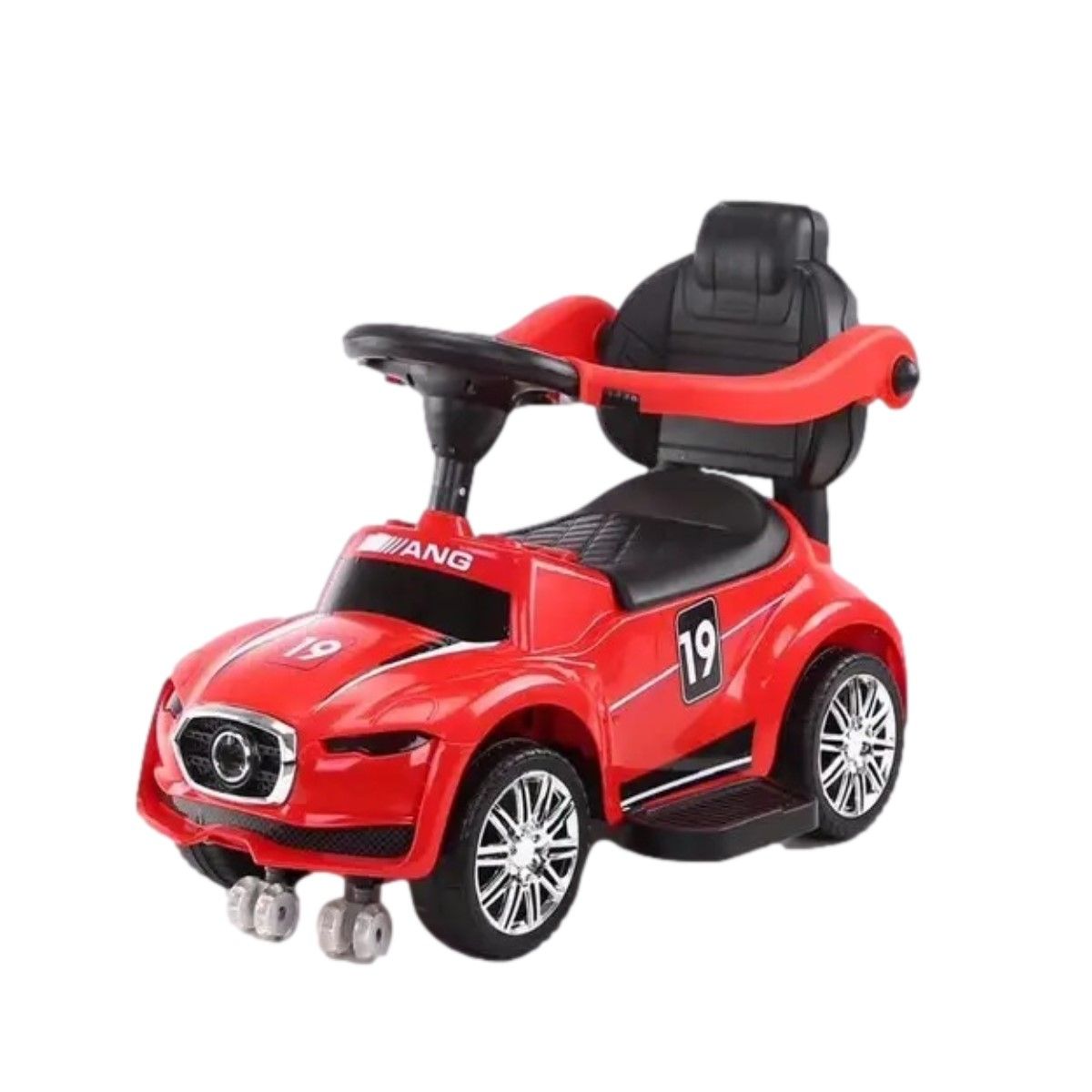 MON PETIT - Auto Correpasillos Andador 2 en 1 con Mango