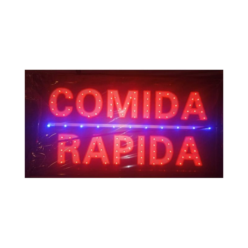 GENERICO - Letreros LED luminosos para negocios comida rapida