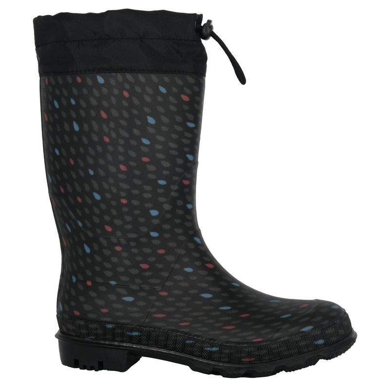 ALQUIMIA - Bota de Agua con Polar Mujer Negro Biela Gotas Alquimia