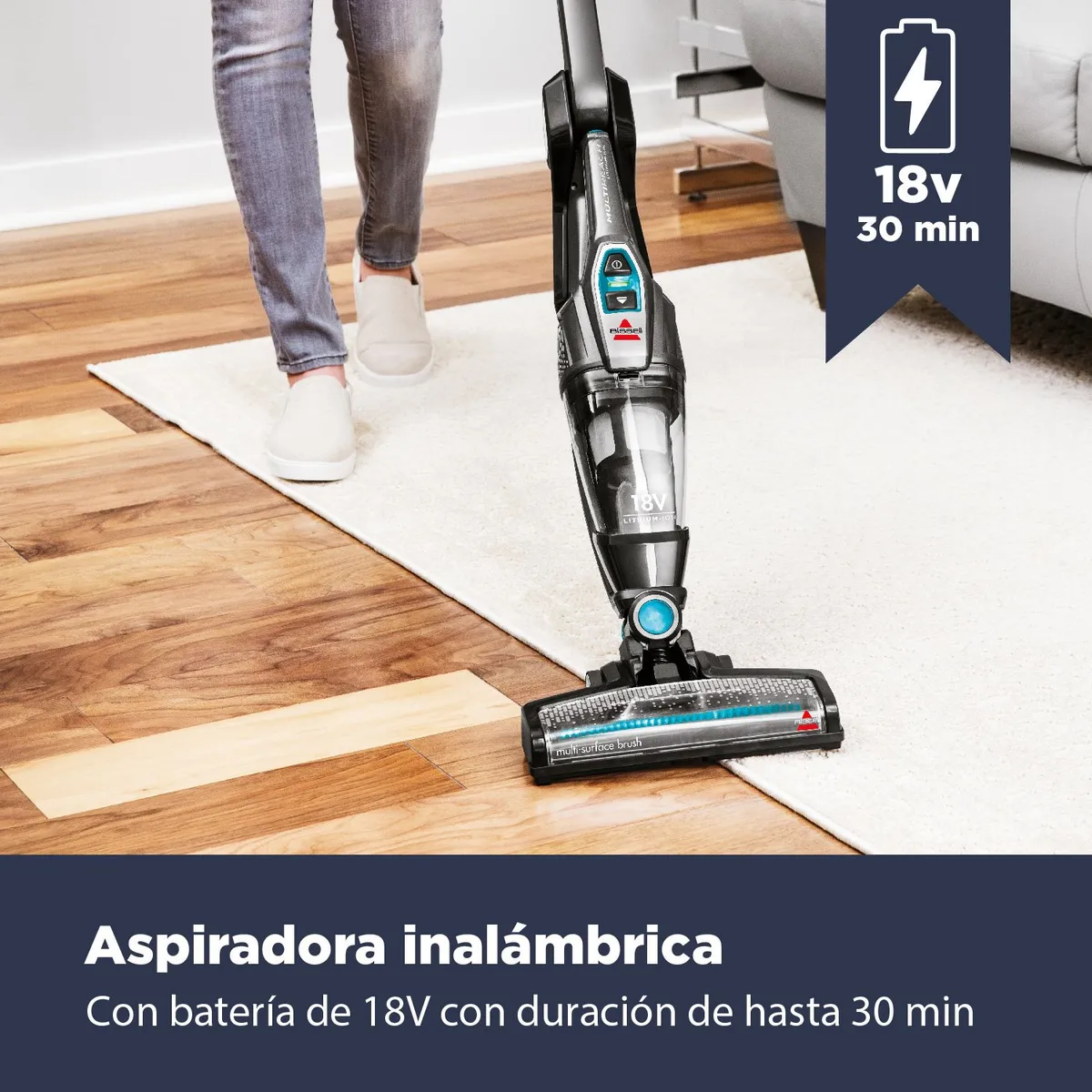 BISSELL - Aspiradora Inalambrica MultiReach Essential 18V 2280N