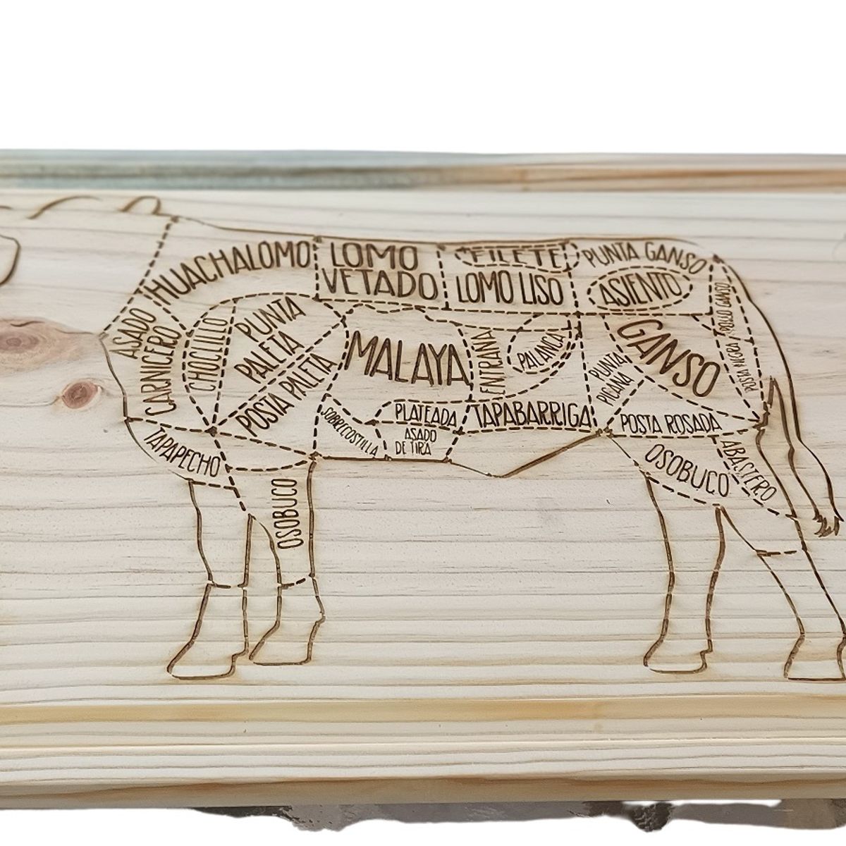 GENERICO - Tabla Madera Mapa Vacuno