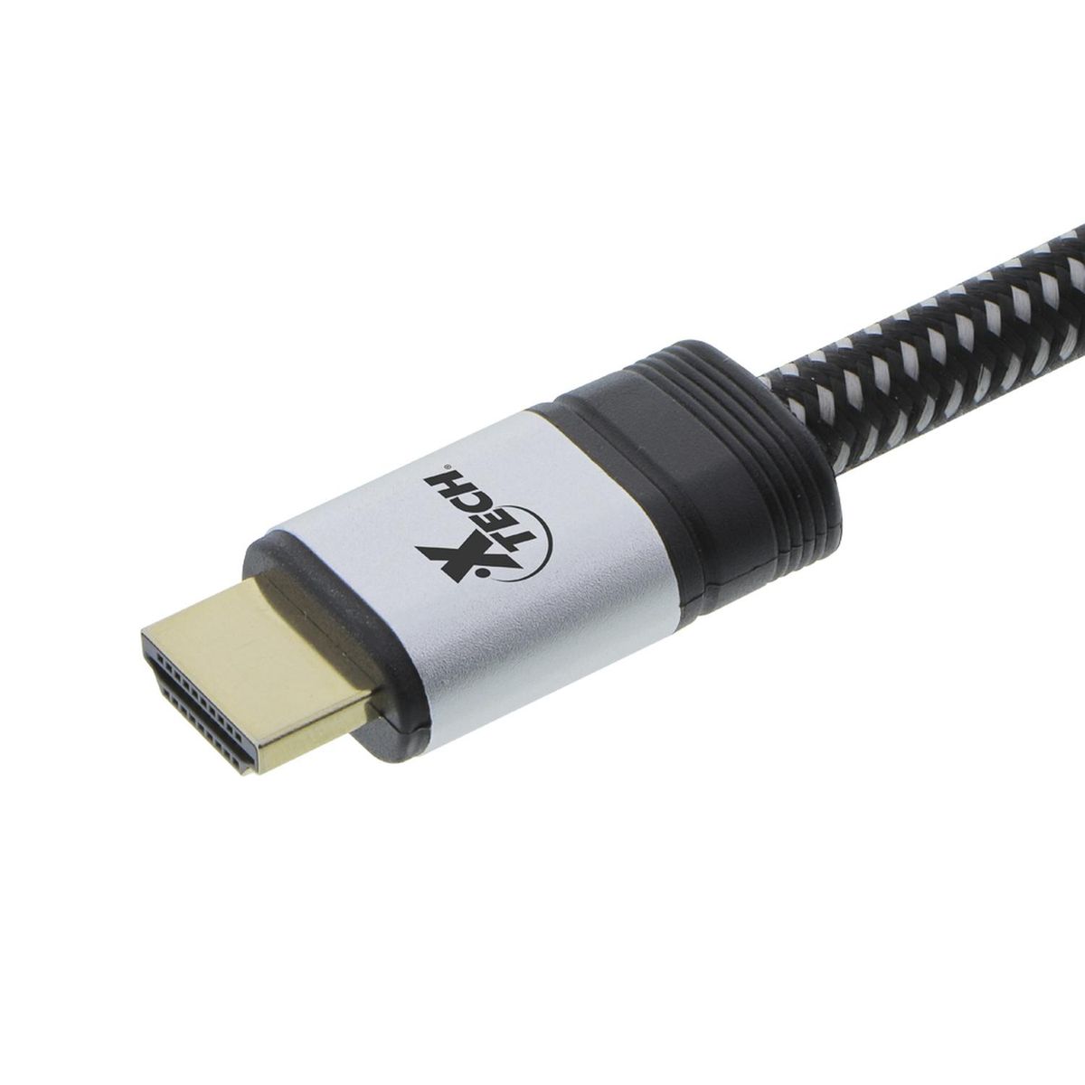 XTECH - Cable Trenzado HDMI Alta Veloc 1,8Mts en Blister Xtech XTC-626 Negro