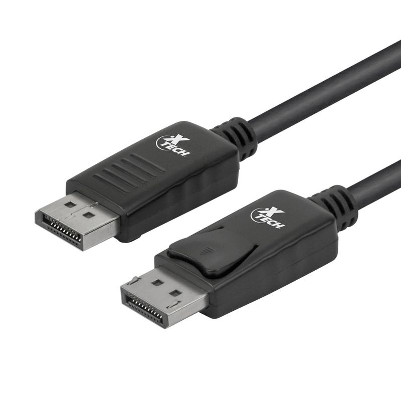 XTECH - Cable DisplayPort Macho/Macho 1,80Mts en Caja Xtech XTC-354 Negro