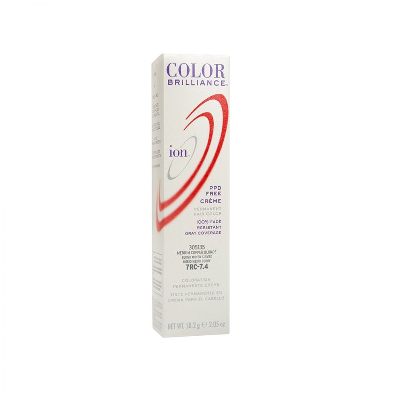 ION - Tinte Permanente En Crema Ion Rubio medio cobre 7RC