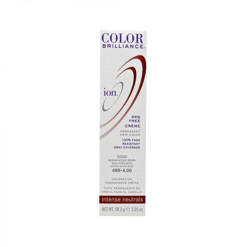 ION - Tinte Permanente Intense Neutrals Castaño intenso medio 4NN