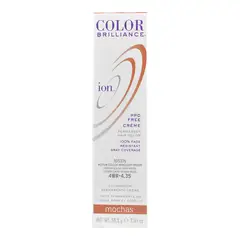 ION - Tinte Permanente En Crema 4.35 Castaño Caoba Medio Dorado