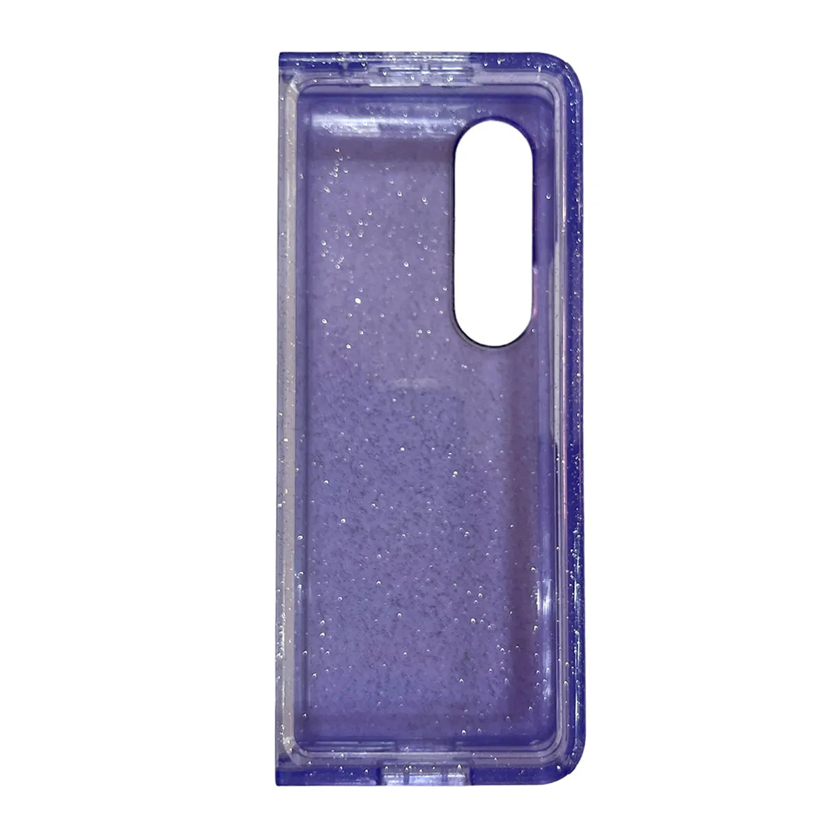 JOIGO - Carcasa Para Samsung Z Fold 4 Transparencia Y Brillo Lila.
