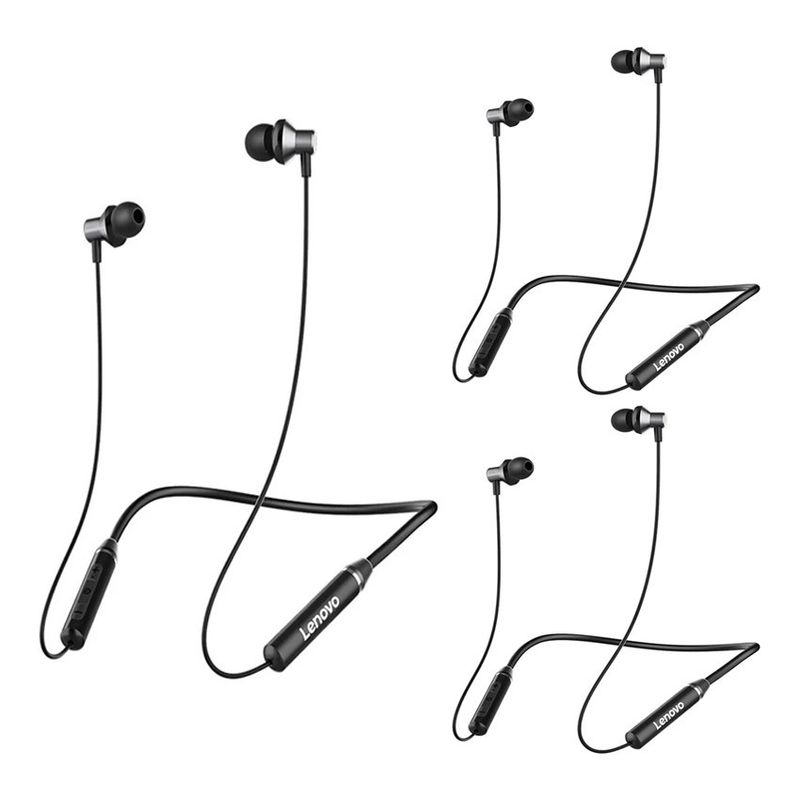 LENOVO - 3 unidades Lenovo HE05 Auriculares Bluetooth inalámbricos