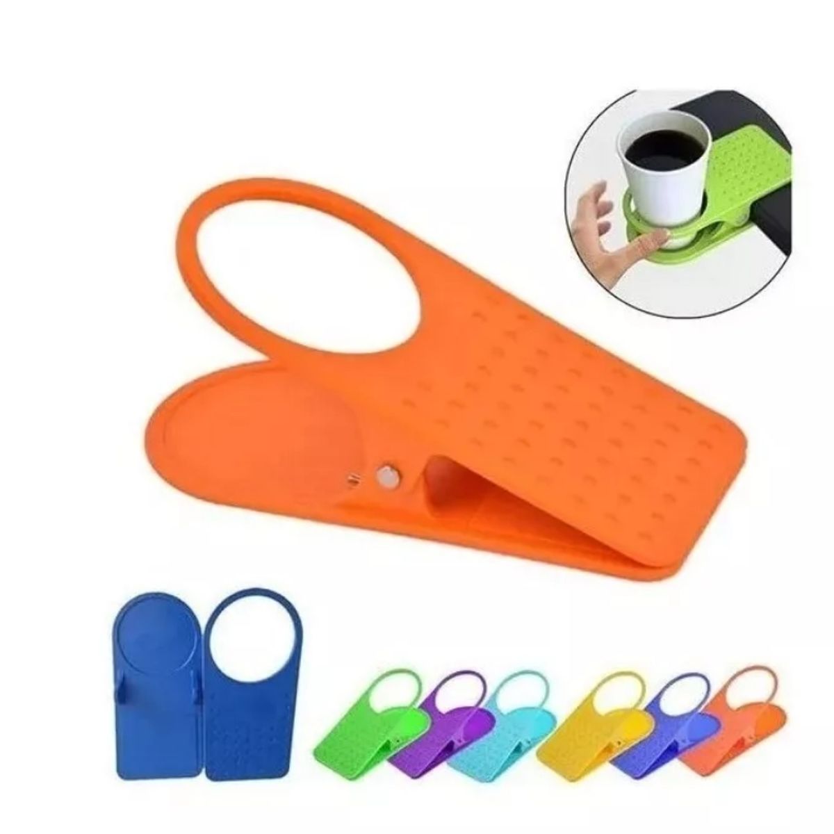 GENERICO - Soporte Clip Porta Vaso Para Mesa Escritorio