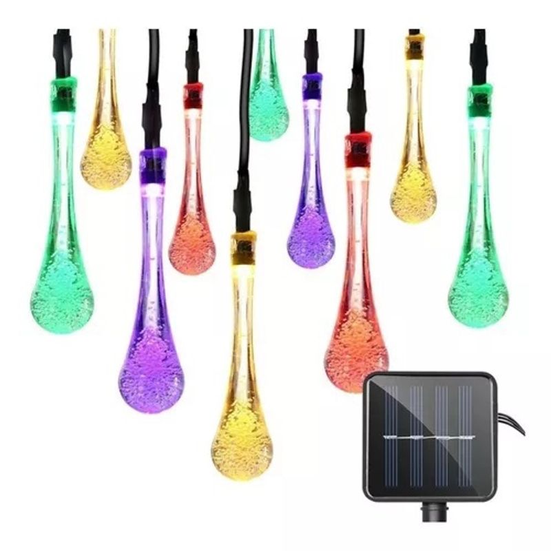GENERICO - Cadena Led Luces Solares Exteriores 30led Multicolor Navidad 263022