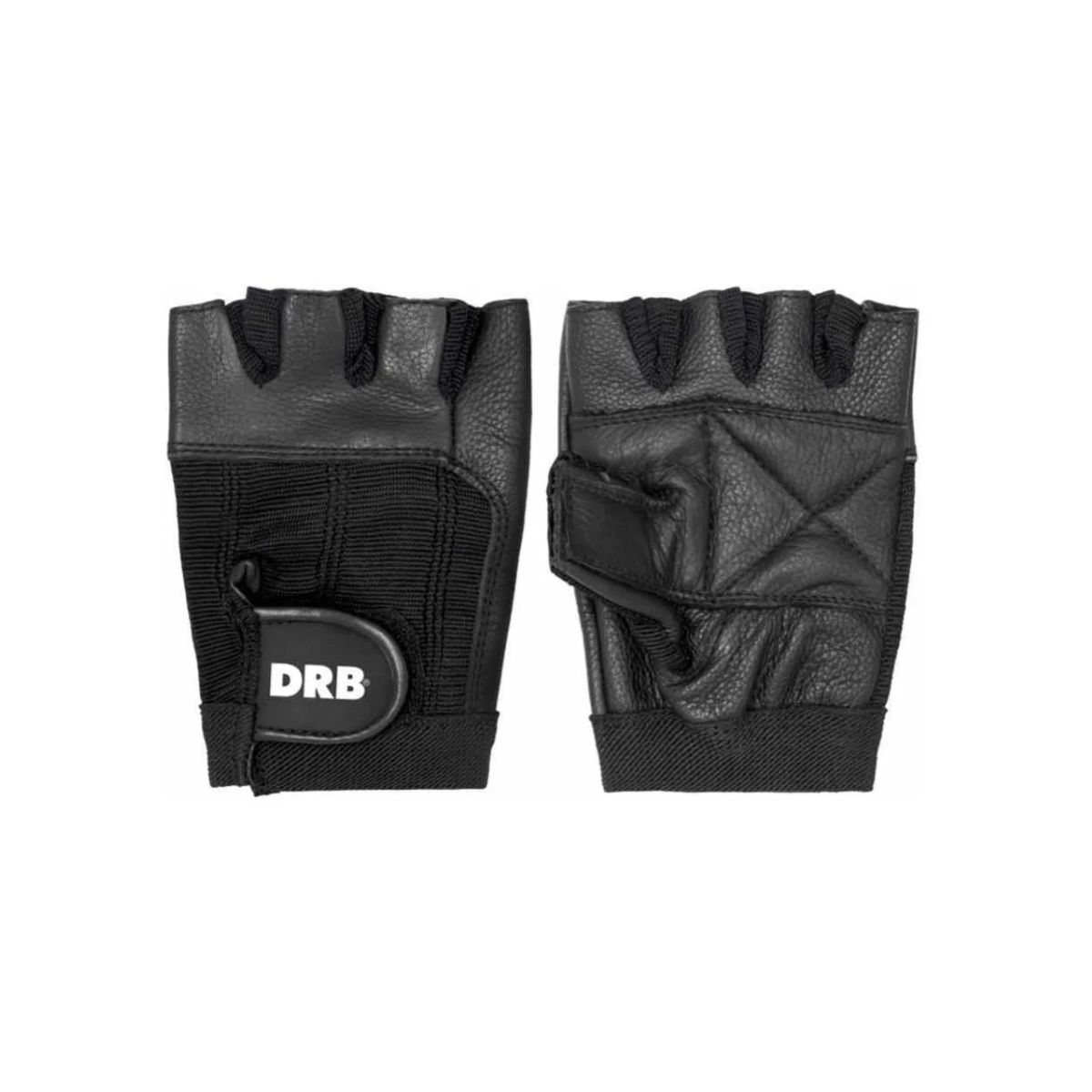 GENERICO - Guantes Fitness Cuero  Drb Negro Pesas XL