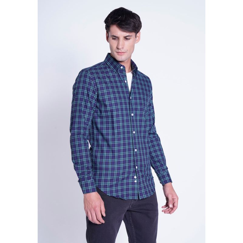 NEW MAN - Camisa Army Azul New Man