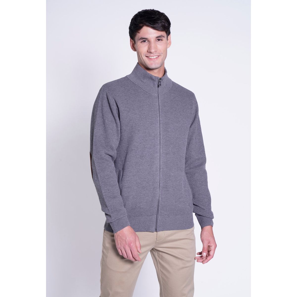 NEW MAN - Sweater Cope Gris New Man