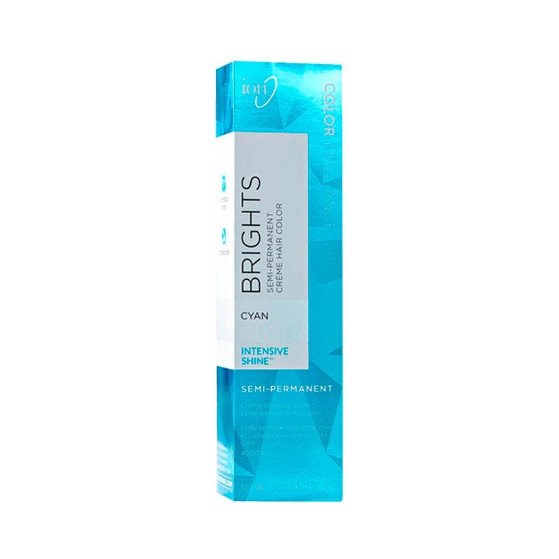 ION - Tinte Semi Permanente En Crema Brights 58.2 gr  Ion neon cyan