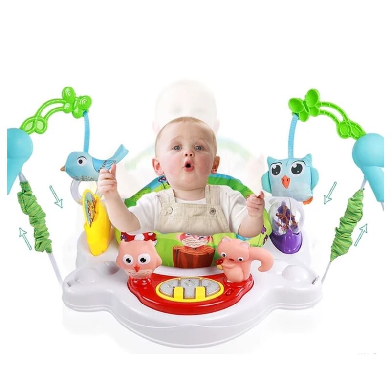 LA PEQUETERIA Centro de entretención bebé, saltarina, Rosado