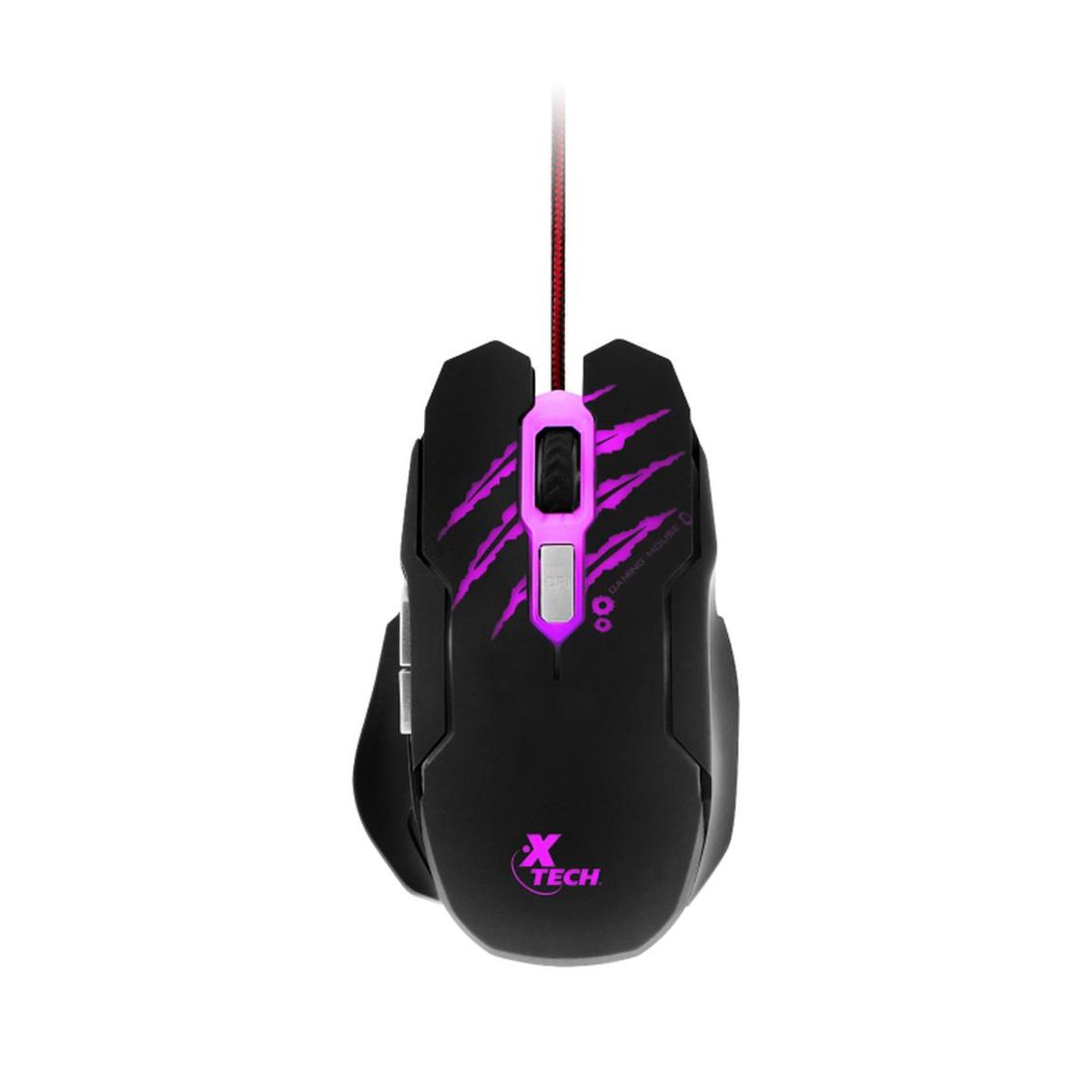 XTECH - Mouse Gamer Xtech USB 6Bot LED 4Col 3200dpi XTM-610 Negro